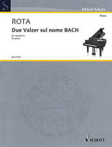 Due Valzer Sul Nome Bach piano sheet music cover